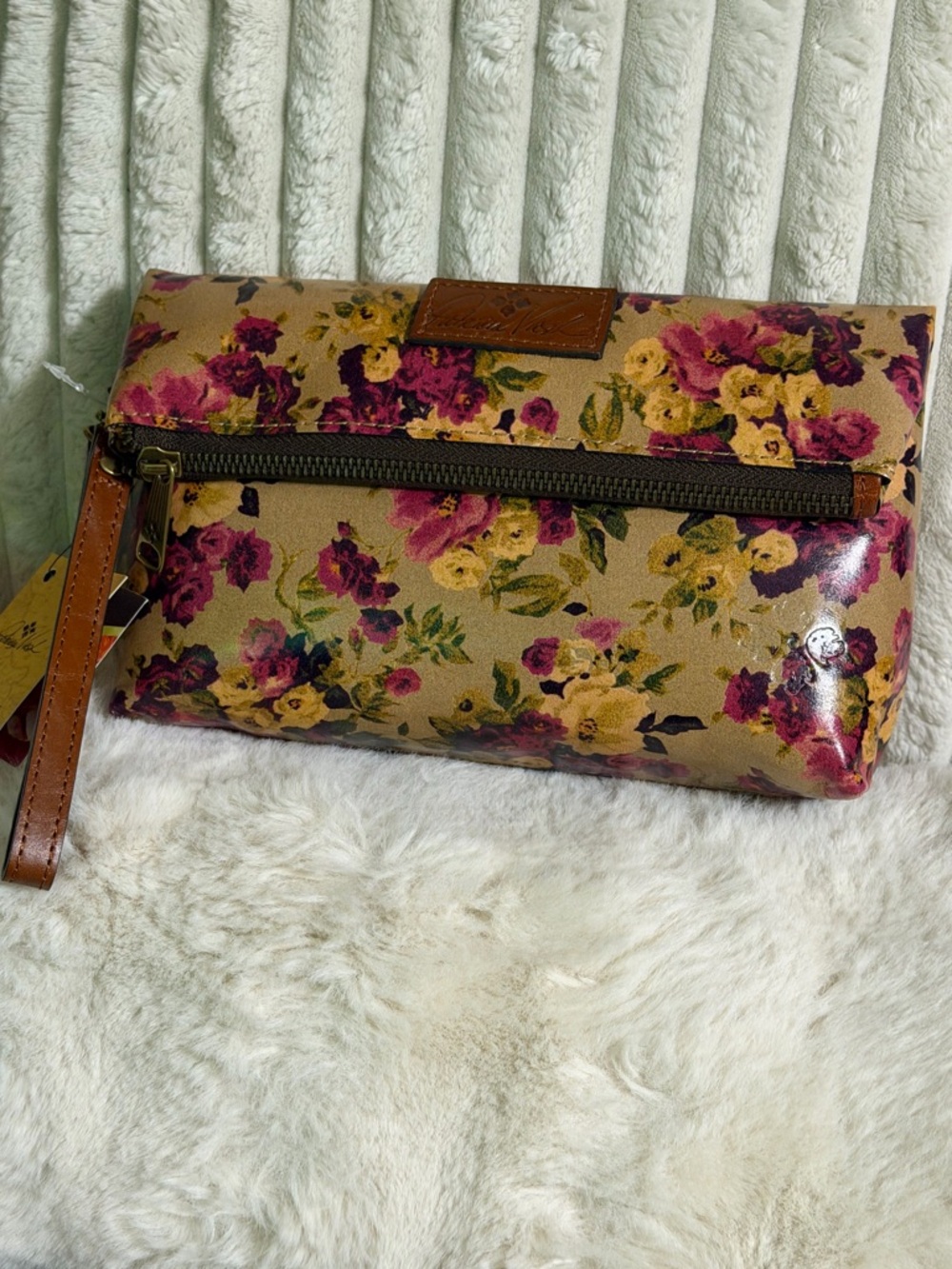 NWT PATRICIA NASH VALERIE ANTIQUE ROSE WRISTLET